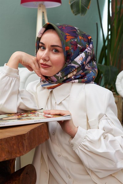 Silk Home Sura (Saten) İpek Eşarp 11395-S13