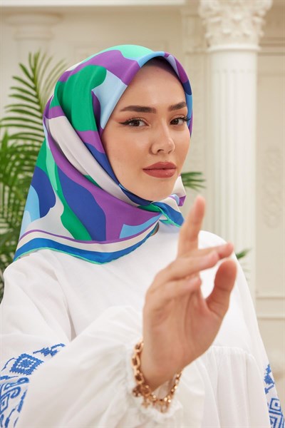 Silk Home Sura (Saten) İpek Eşarp 11398-S34