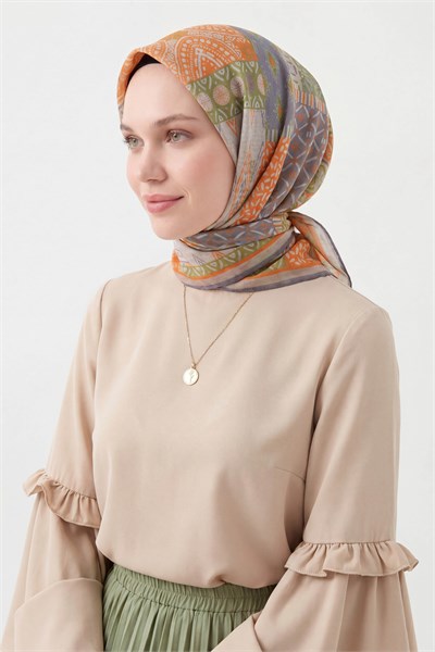 Soft Eşarp Authentic Açık Turuncu