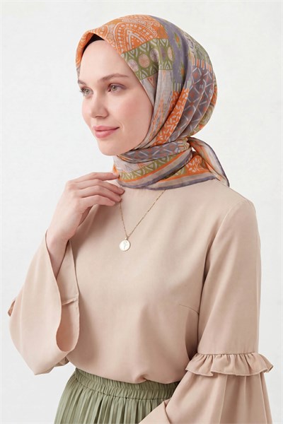 Soft Eşarp Authentic Açık Turuncu