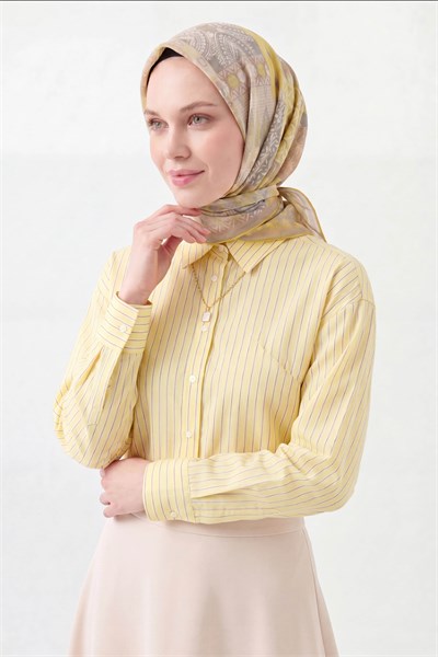 Soft Eşarp Authentic Sarı
