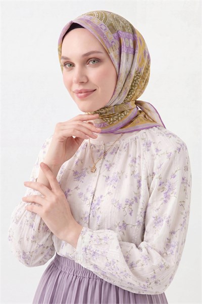 Soft Eşarp Authentic Yağ Yeşili