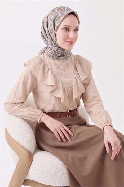 Soft Eşarp Çakıl Taşı Su Yeşili