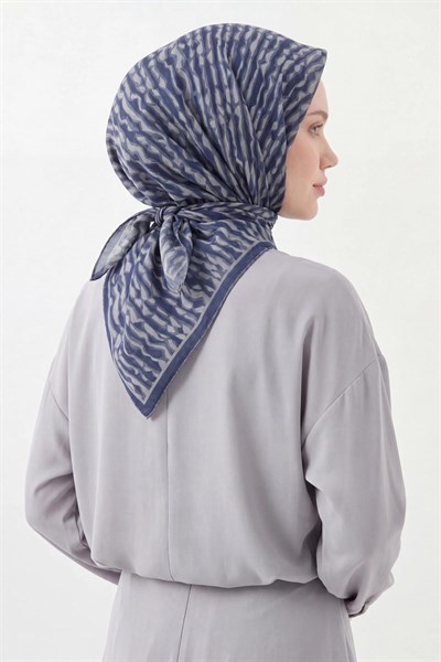 Soft Eşarp Flow Lacivert