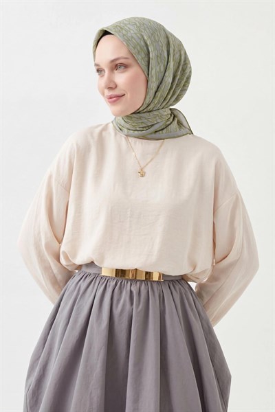 Soft Eşarp Flow Yeşil