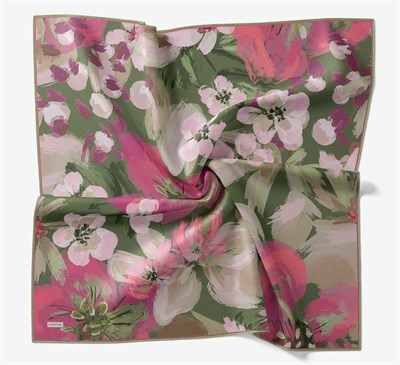 Soft Eşarp Flower Şeker Pembe
