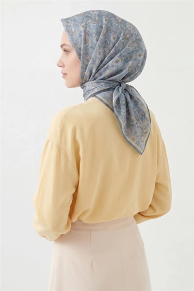 Soft Eşarp Garden Bebe Mavisi 90x90