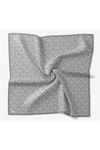 Soft Eşarp Garden Gri 90x90