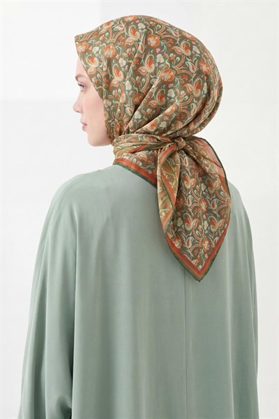 Soft Eşarp Garden Haki 90x90