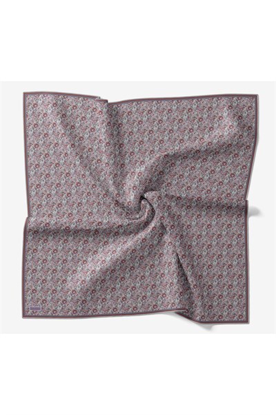 Soft Eşarp Garden Koyu Gri 90x90