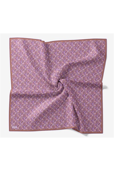 Soft Eşarp Garden Mor 90x90