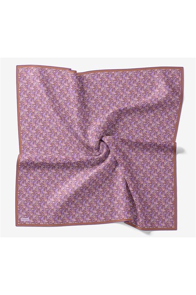 Soft Eşarp Garden Mor 90x90