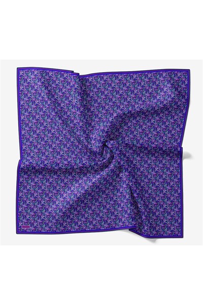 Soft Eşarp Garden Morcivert 90x90