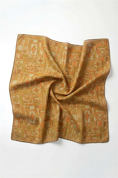 Soft Eşarp Geometrik Desen Asit 90x90