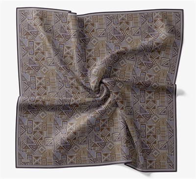 Soft Eşarp Geometrik Gri