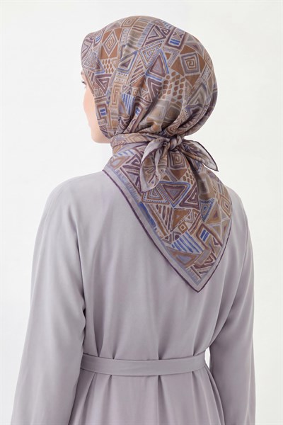 Soft Eşarp Geometrik Gri