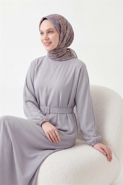 Soft Eşarp Geometrik Gri