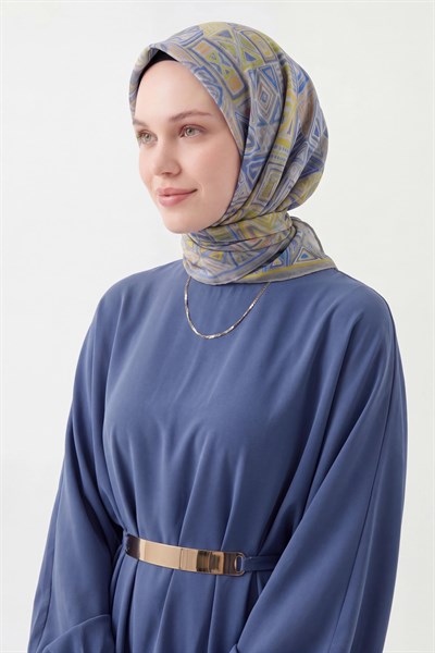 Soft Eşarp Geometrik Gri