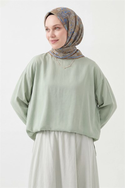 Soft Eşarp Geometrik Hardal