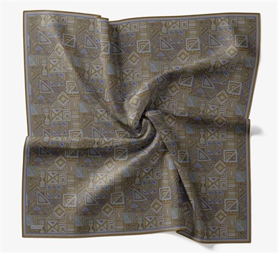 Soft Eşarp Geometrik Hardal