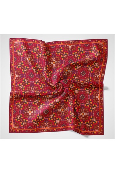 Soft Eşarp Geometrik Narçiçeği 90x90