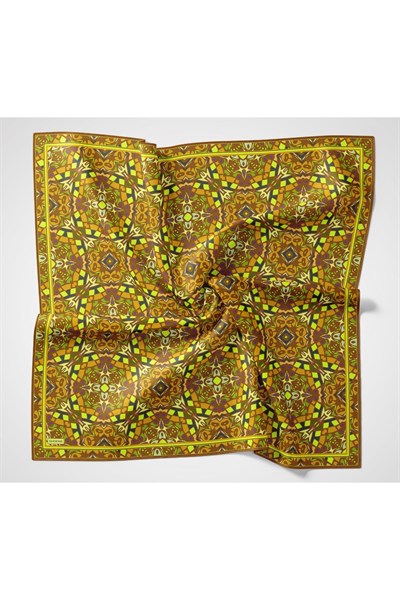 Soft Eşarp Geometrik Taba 90x90