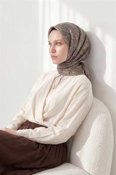 Soft Eşarp Gri 90x90