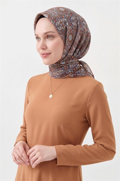 Soft Eşarp Kahverengi 90x90