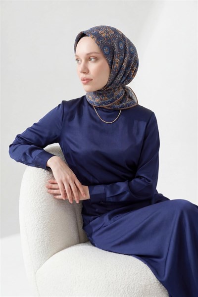 Soft Eşarp Lacivert 90x90