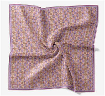 Soft Eşarp Minimal Motif Fuşya
