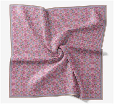 Soft Eşarp Minimal Motif Pembe