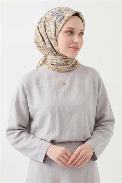 Soft Eşarp Perla Açık Sarı 90x90