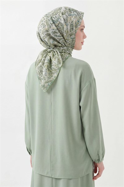Soft Eşarp Perla Açık Yeşil 90x90