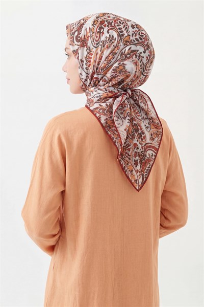 Soft Eşarp Perla Bordo 90x90