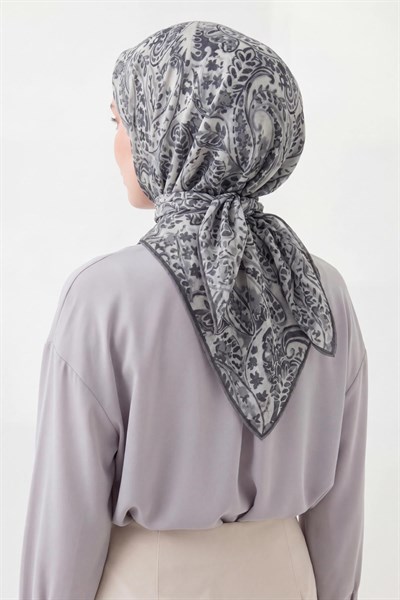 Soft Eşarp Perla Gri 90x90