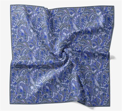 Soft Eşarp Perla Mavi 90x90
