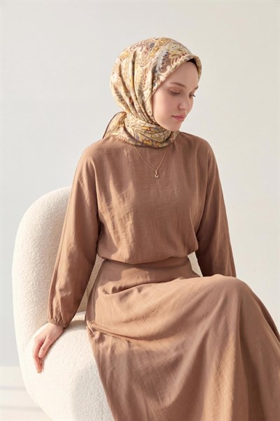Soft Eşarp Perla Sarı 90x90