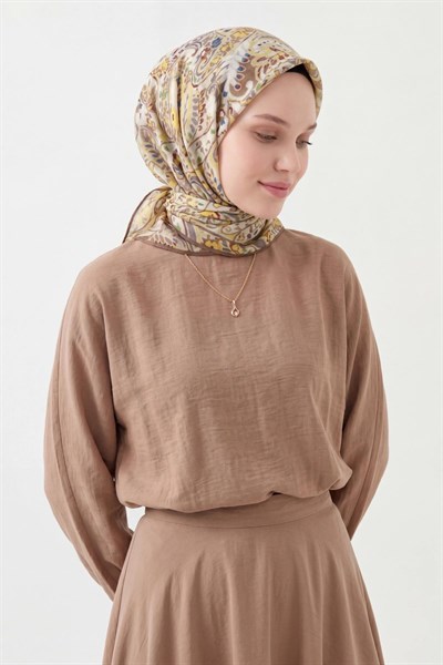 Soft Eşarp Perla Sarı 90x90