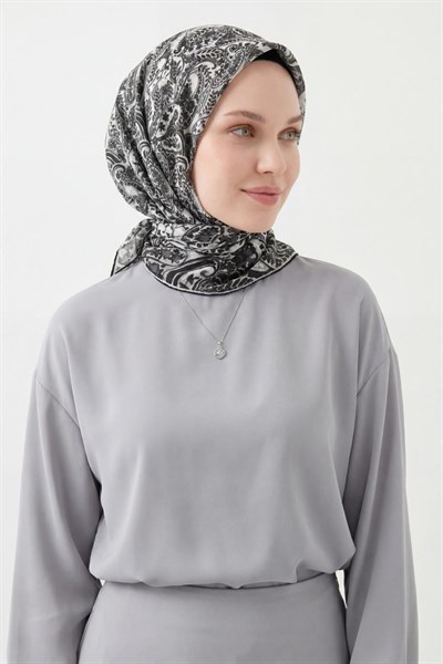 Soft Eşarp Perla Siyah 90x90