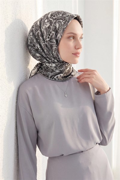 Soft Eşarp Perla Siyah 90x90