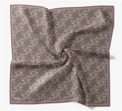Soft Eşarp Pixel Ethnic Gök Mavisi
