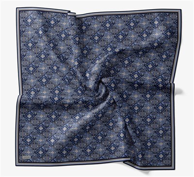 Soft Eşarp Pixel Ethnic Mavi