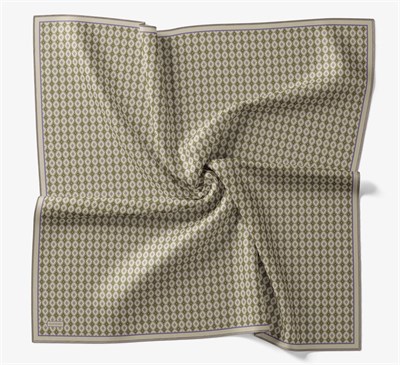 Soft Eşarp Retro Geometrik Lila