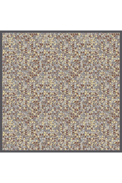 Soft Eşarp Retro Mozaik Bebe Mavi 90x90