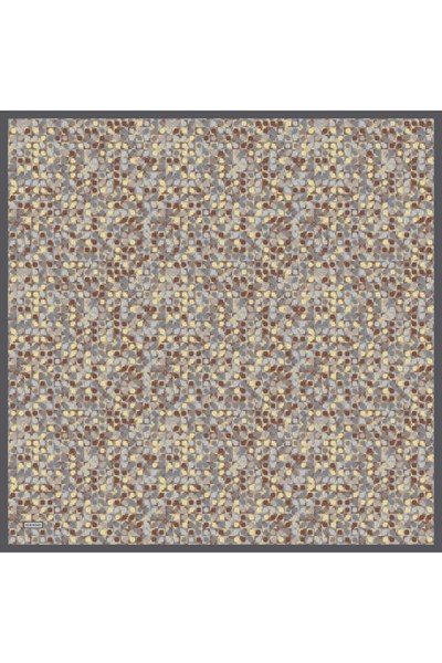 Soft Eşarp Retro Mozaik Bebe Mavi 90x90