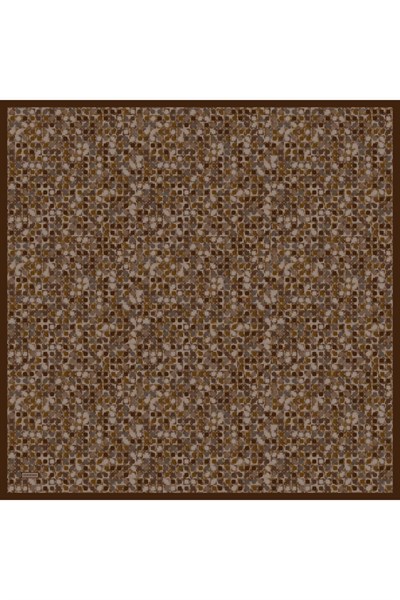 Soft Eşarp Retro Mozaik Kiremit 90x90