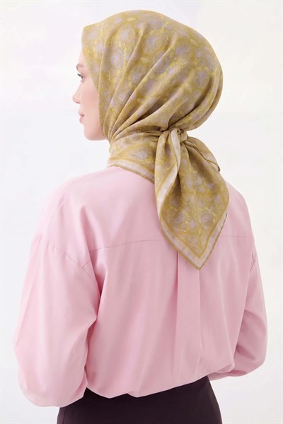 Soft Eşarp Rûmi Açık Gri 90x90