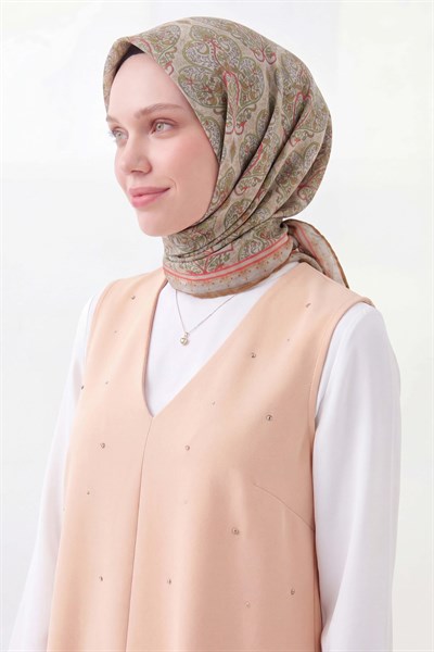 Soft Eşarp Rûmi Asit Yeşili 90x90