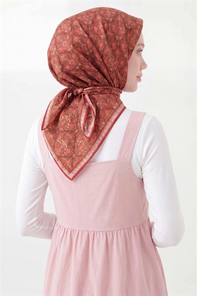 Soft Eşarp Rûmi Çikolata Kahve 90x90