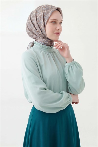 Soft Eşarp Rûmi Gri 90x90